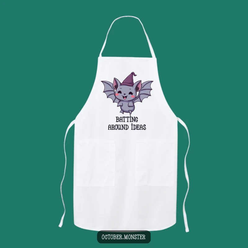 Funny Spooky Bat Cooking Apron - Joyful Halloween Kitchen Gift