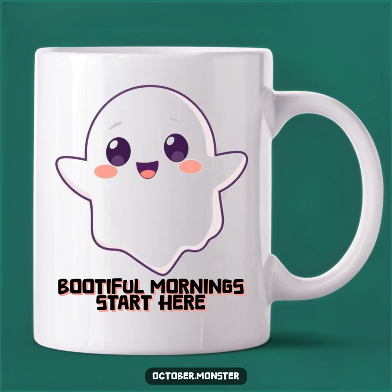Funny Ghost Animal Mug: Adorable Floating Fright, Perfect Cheerful Gift Idea