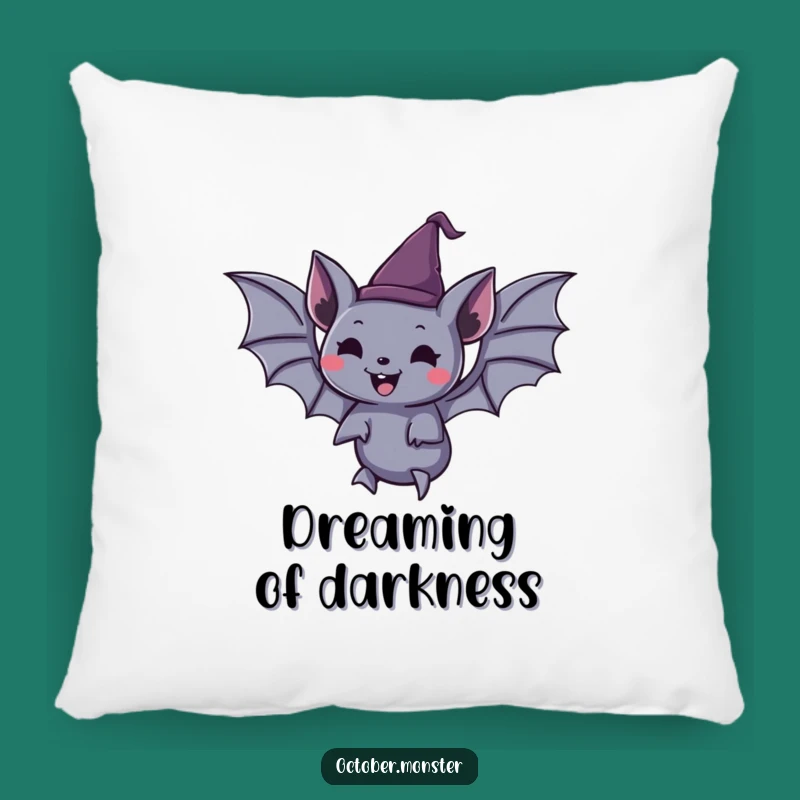 Cozy Funny Spooky Bat Pillow - Joyful Halloween Accent Gift