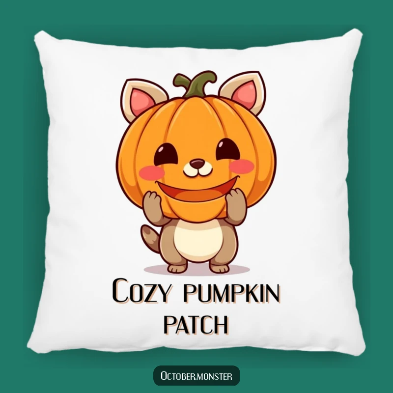 Soft Funny Pumpkin Animal Pillow: Cozy Up with a Glowing Jack-o'-Lantern Buddy, Comfy Funny Gift!
