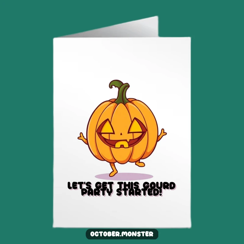 Free Printable Pumpkin Birthday Card - Funny Halloween Downloadable Gift for Spooky Fun