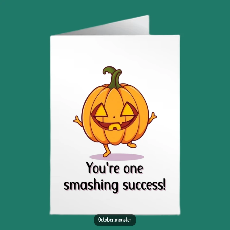 Free Printable Pumpkin Congratulations Card - Hilarious Halloween Downloadable Gift