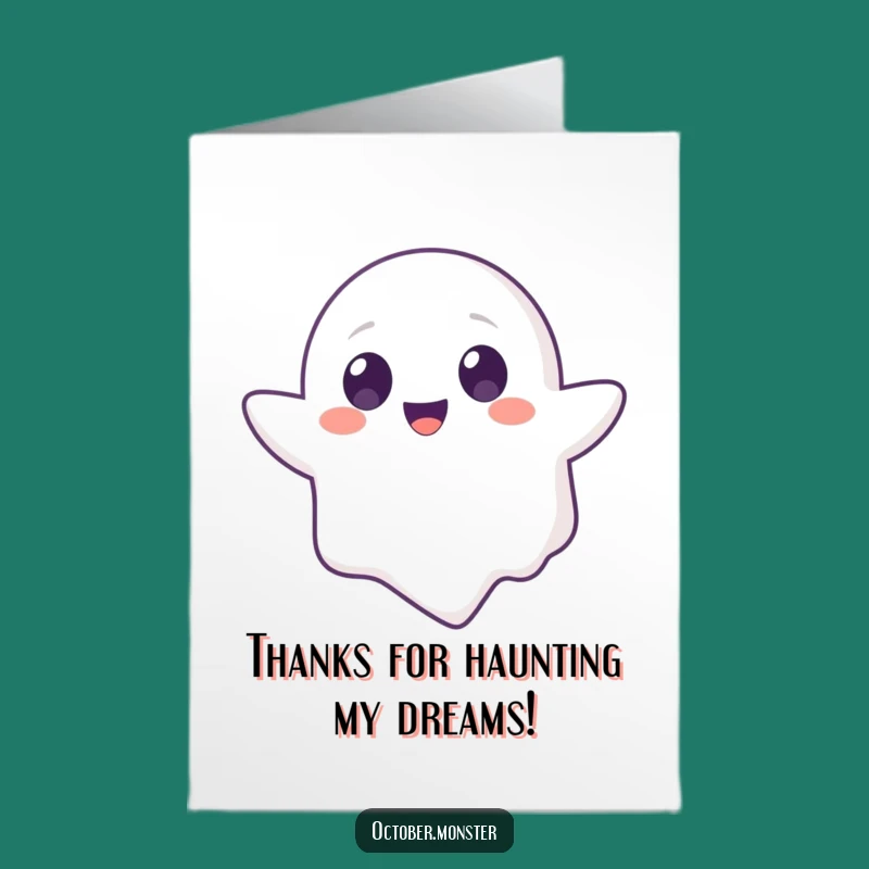 Free Printable Ghost Animal Thank You Card Funny Downloadable Gift