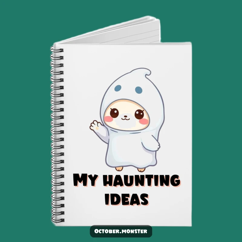 Funny Ghost Animal Notebook: Jot Down Spooky Ideas with a Waving Pal, Ideal Funny Gift!