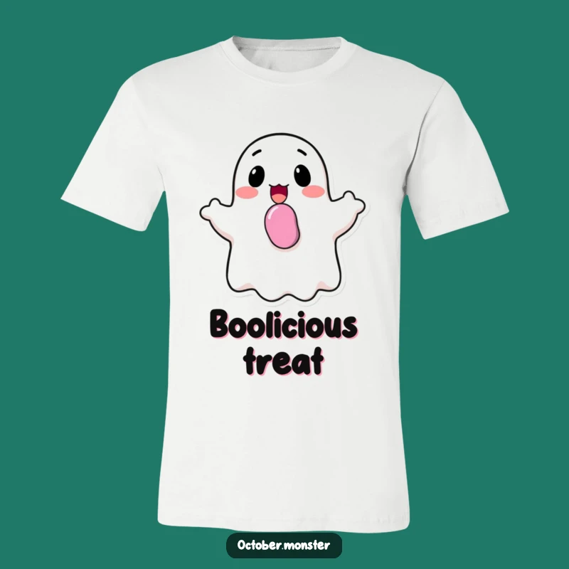 Funny Happy Ghost Bobbing Candy T-Shirt - Sweet Halloween Fun Gift